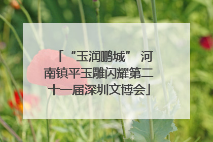 “玉润鹏城” 河南镇平玉雕闪耀第二十一届深圳文博会