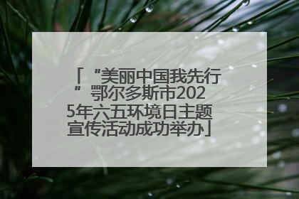 “美丽中国我先行”鄂尔多斯市2025年六五环境日主题宣传活动成功举办