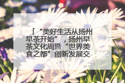 “美好生活从扬州早茶开始”，扬州早茶文化周暨“世界美食之都”创新发展交流活动启幕