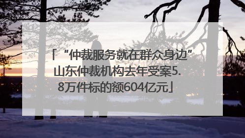 “仲裁服务就在群众身边” 山东仲裁机构去年受案5.8万件标的额604亿元