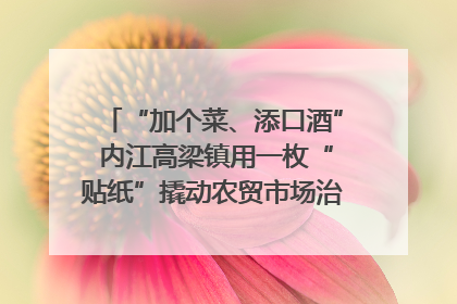 “加个菜、添口酒” 内江高梁镇用一枚“贴纸”撬动农贸市场治理｜万千气象看四川