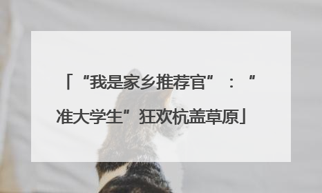 “我是家乡推荐官”：“准大学生”狂欢杭盖草原