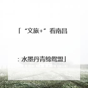 “文旅+”看南昌：水墨丹青缔鸳盟