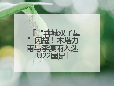 “蓉城双子星”闪耀！木塔力甫与李漠雨入选U22国足