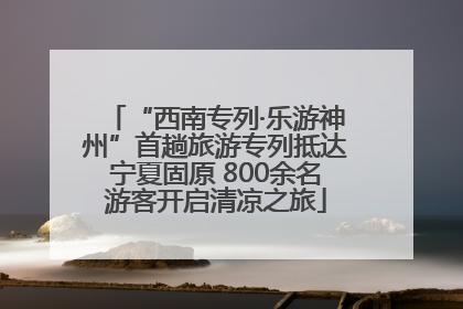 “西南专列·乐游神州”首趟旅游专列抵达宁夏固原 800余名游客开启清凉之旅