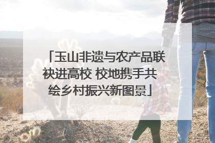 玉山非遗与农产品联袂进高校 校地携手共绘乡村振兴新图景