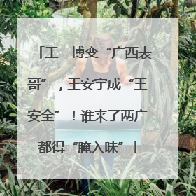 王一博变“广西表哥”，王安宇成“王安全”！谁来了两广都得“腌入味”