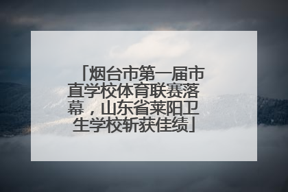 烟台市第一届市直学校体育联赛落幕，山东省莱阳卫生学校斩获佳绩