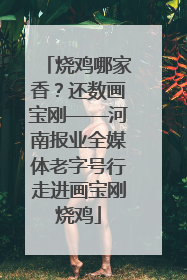 烧鸡哪家香？还数画宝刚——河南报业全媒体老字号行走进画宝刚烧鸡