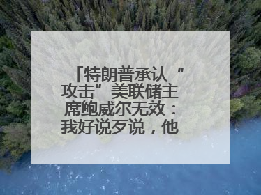 特朗普承认“攻击”美联储主席鲍威尔无效：我好说歹说，他就是不降息
