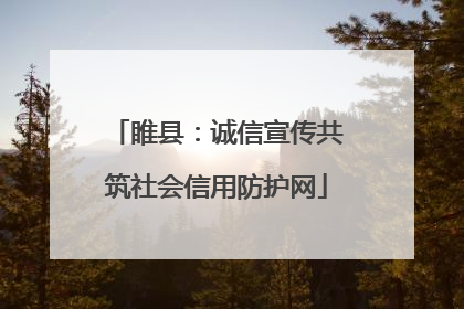 睢县：诚信宣传共筑社会信用防护网