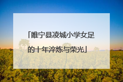 睢宁县凌城小学女足的十年淬炼与荣光