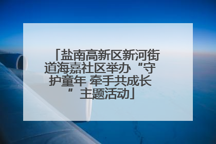 盐南高新区新河街道海嘉社区举办“守护童年 牵手共成长”主题活动