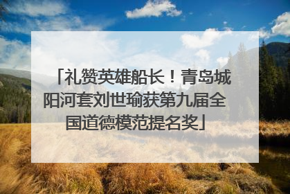 礼赞英雄船长！青岛城阳河套刘世瑜获第九届全国道德模范提名奖