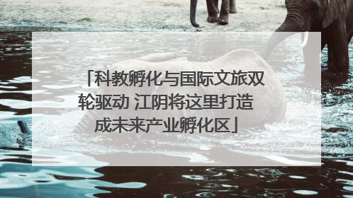 科教孵化与国际文旅双轮驱动 江阴将这里打造成未来产业孵化区