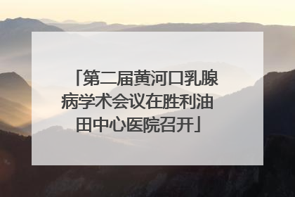 第二届黄河口乳腺病学术会议在胜利油田中心医院召开