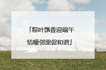 粽叶飘香迎端午 情暖邻里促和谐