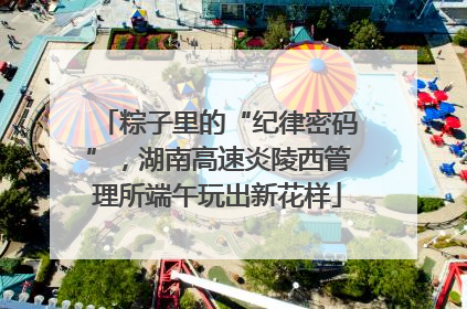 粽子里的“纪律密码”，湖南高速炎陵西管理所端午玩出新花样
