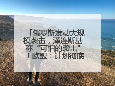 俄罗斯发动大规模袭击，泽连斯基称“可怕的袭击”！欧盟：计划彻底停止进口俄罗斯石油！油价飙涨