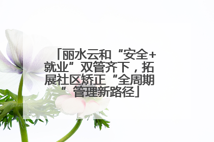 丽水云和“安全+就业”双管齐下，拓展社区矫正“全周期”管理新路径