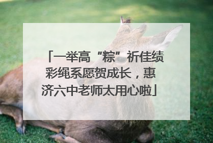 一举高“粽”祈佳绩 彩绳系愿贺成长，惠济六中老师太用心啦