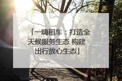 一嗨租车：打造全天候服务生态 构建出行放心生态