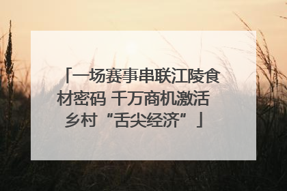 一场赛事串联江陵食材密码 千万商机激活乡村“舌尖经济”