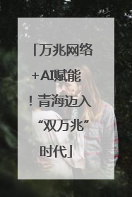 万兆网络+AI赋能！青海迈入“双万兆”时代