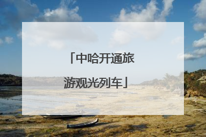 中哈开通旅游观光列车