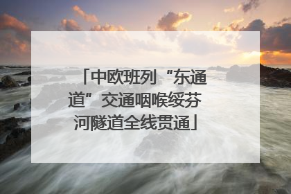 中欧班列“东通道”交通咽喉绥芬河隧道全线贯通