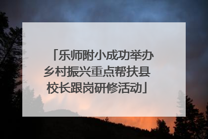 乐师附小成功举办乡村振兴重点帮扶县校长跟岗研修活动