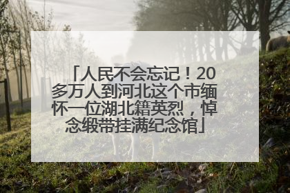 人民不会忘记！20多万人到河北这个市缅怀一位湖北籍英烈，悼念缎带挂满纪念馆