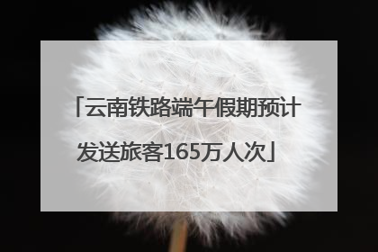 云南铁路端午假期预计发送旅客165万人次