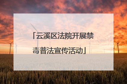 云溪区法院开展禁毒普法宣传活动