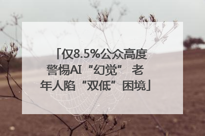 仅8.5%公众高度警惕AI“幻觉” 老年人陷“双低”困境