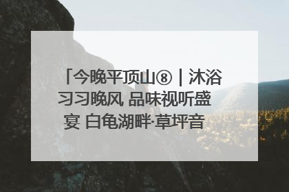 今晚平顶山⑧｜沐浴习习晚风 品味视听盛宴 白龟湖畔·草坪音乐会激情上演