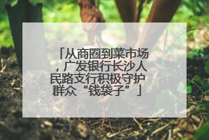从商圈到菜市场，广发银行长沙人民路支行积极守护群众“钱袋子”
