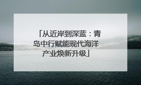 从近岸到深蓝：青岛中行赋能现代海洋产业焕新升级