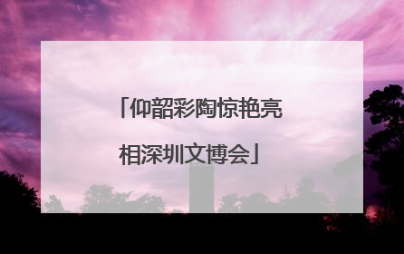 仰韶彩陶惊艳亮相深圳文博会
