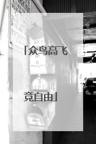 众鸟高飞竞自由