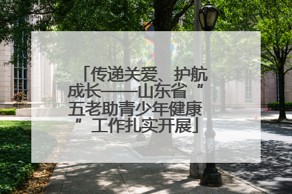 传递关爱、护航成长——山东省“五老助青少年健康”工作扎实开展