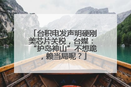 台积电发声明硬刚美芯片关税，台媒：“护岛神山”不想跪，赖当局呢？