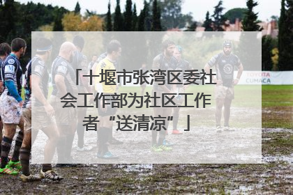 十堰市张湾区委社会工作部为社区工作者“送清凉”