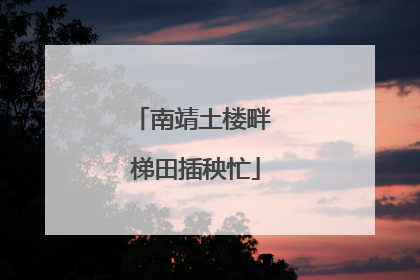 南靖土楼畔 梯田插秧忙