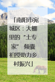 南阳市宛城区：大棚里的“土专家” 倾囊相授助力乡村振兴