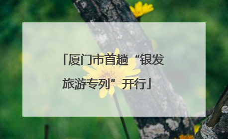 厦门市首趟“银发旅游专列”开行