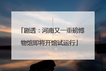 剧透：河南又一重磅博物馆即将开馆试运行