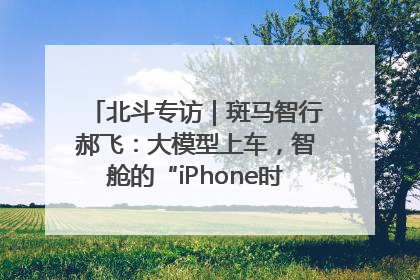 北斗专访｜斑马智行郝飞：大模型上车，智舱的“iPhone时刻”何时到来