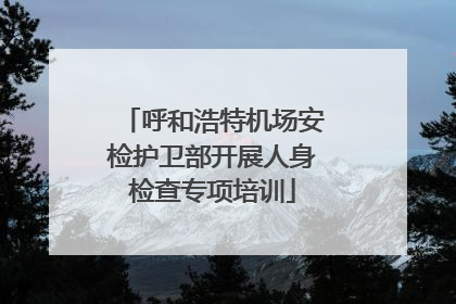 呼和浩特机场安检护卫部开展人身检查专项培训