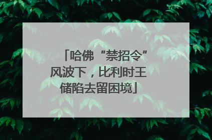 哈佛“禁招令”风波下，比利时王储陷去留困境